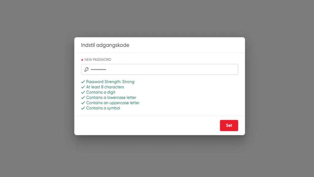 Ny adgangskode 1